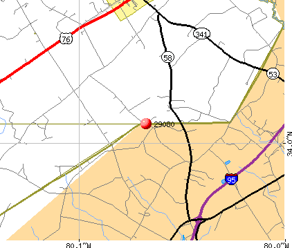 Lynchburg, SC (29080) map