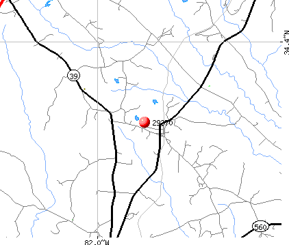 Mountville, SC (29370) map