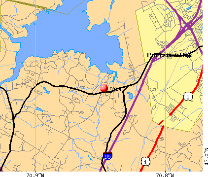 Greenland, NH (03840) map
