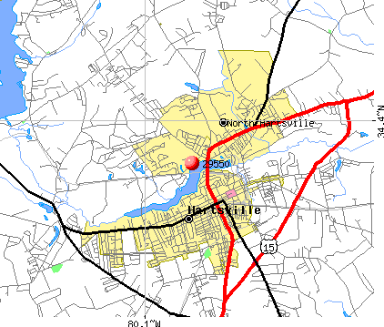Hartsville Zip Code Map