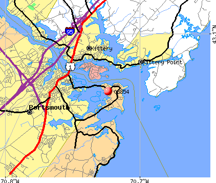 New Castle, NH (03854) map