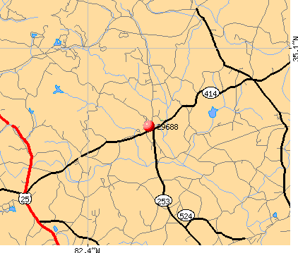 Tigerville, SC (29688) map