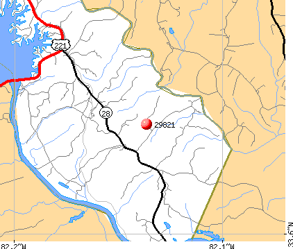 Clarks Hill, SC (29821) map