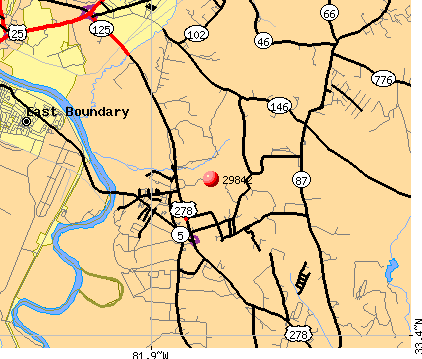 Beech Island, SC (29842) map
