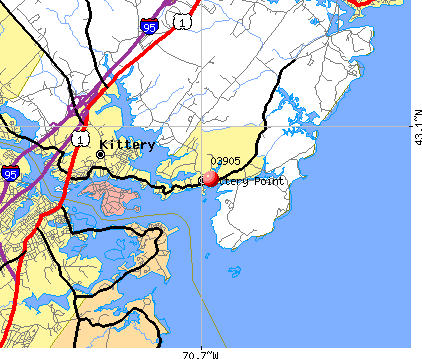 Kittery Point, ME (03905) map