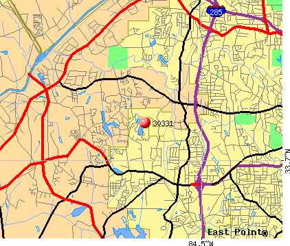 Zip Code Map Of Greater Atlanta Ga