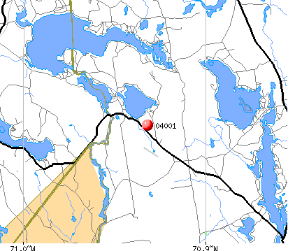 Acton, ME (04001) map