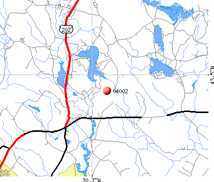 Alfred, ME (04002) map