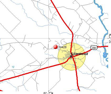 Glenwood, GA (30428) map