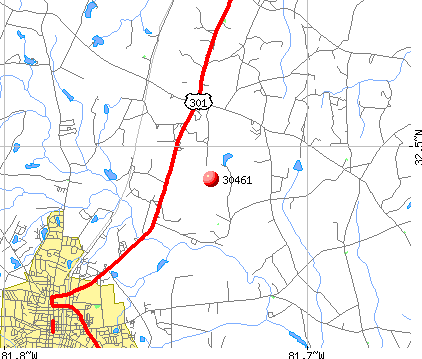 Statesboro Ga Map. Statesboro, GA (30461) map
