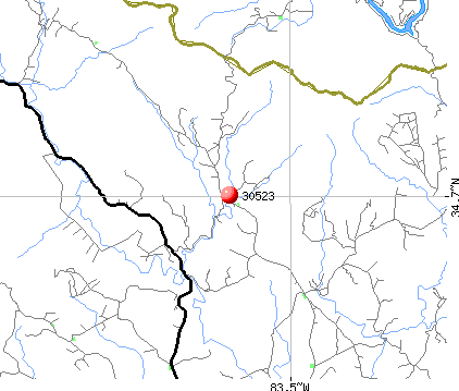 Clarkesville, GA (30523) map