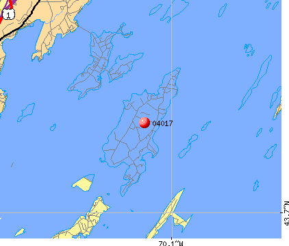 , ME (04017) map