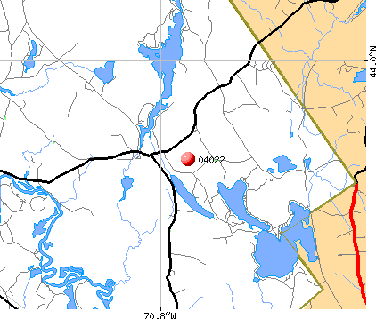 Denmark, ME (04022) map