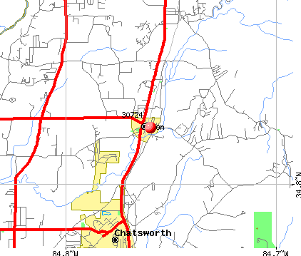 Eton, GA (30724) map