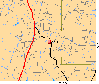 Rock Spring, GA (30739) map