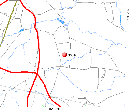 Keysville, GA (30816) map