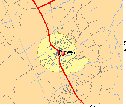 Rincon, GA (31326) map
