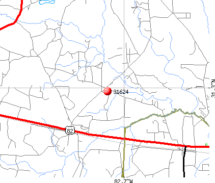 Axson, GA (31624) map