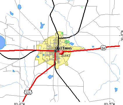 Quitman, GA (31643) map