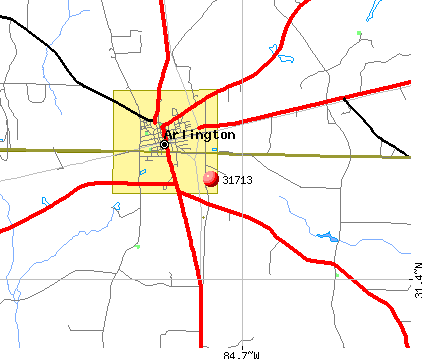 Arlington, GA (31713) map