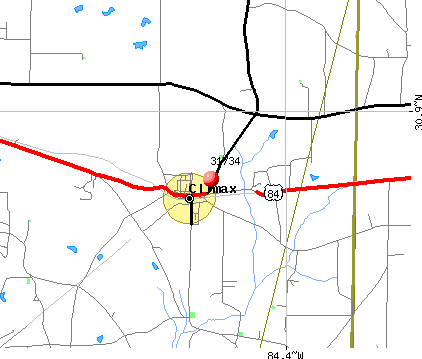 Climax, GA (31734) map
