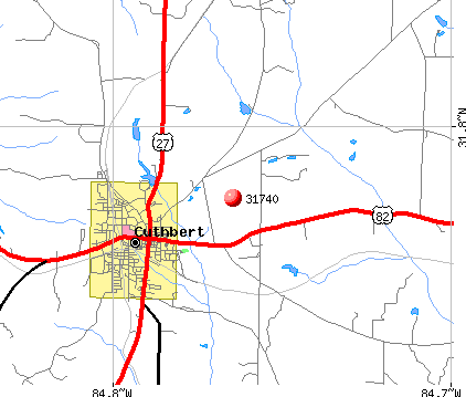 Cuthbert, GA (31740) map