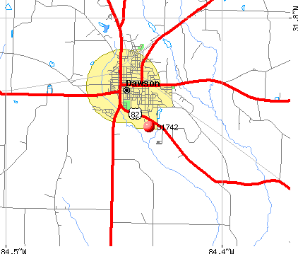 Dawson, GA (31742) map