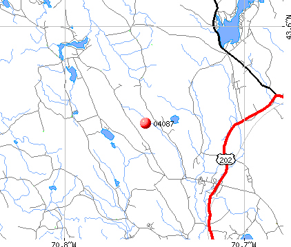 Waterboro, ME (04087) map