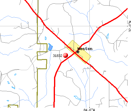 Weston, GA (31832) map