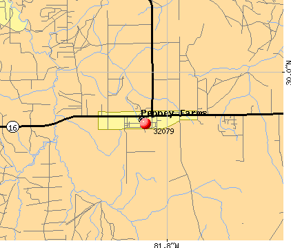 Penney Farms, FL (32079) map