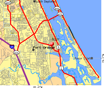 daytona beach fl. Daytona Beach, FL (32127) map