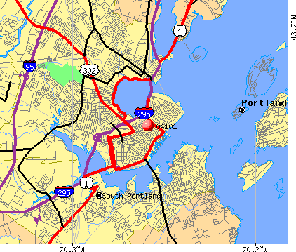 Portland Me Zip Code Map – Map Vector