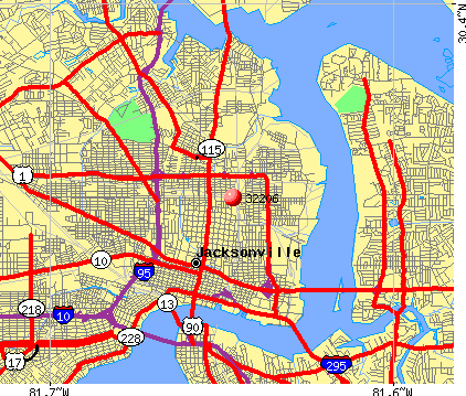 Jacksonville, FL (32206) map robert e lee high school jacksonville fl. Jacksonville, FL (32206) map
