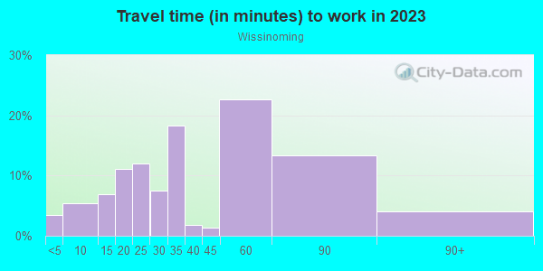 Commute time to work in Wissinoming in Philadelphia neighborhood in PA