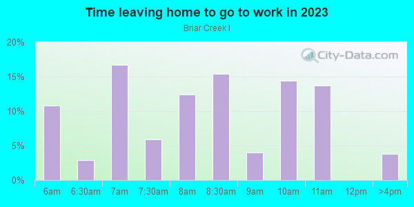 Time Leaving Home for Work in Briar Creek I in Safety Harbor neighborhood in FL