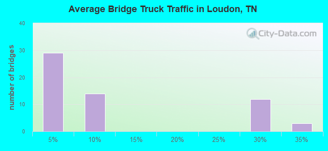 Average Bridge Truck Traffic in Loudon, TN