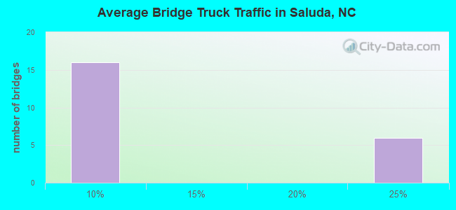 Average Bridge Truck Traffic in Saluda, NC