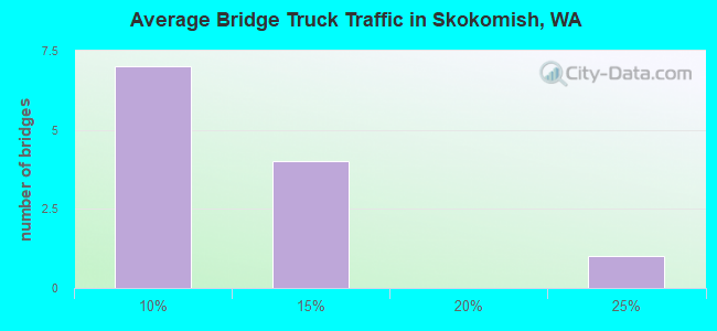 Average Bridge Truck Traffic in Skokomish, WA