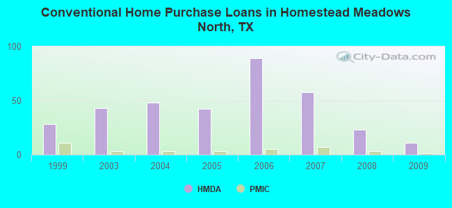 Conventional Home Purchase Loans in Homestead Meadows North, TX