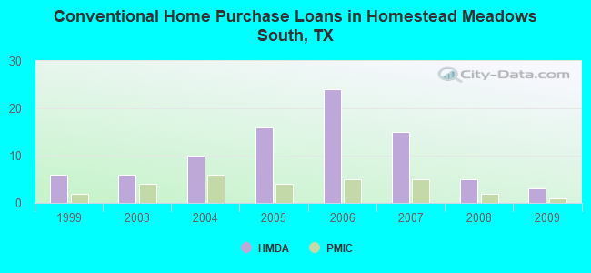 Conventional Home Purchase Loans in Homestead Meadows South, TX