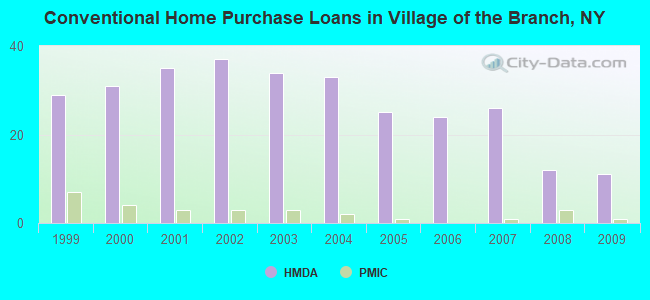 Conventional Home Purchase Loans in Village of the Branch, NY
