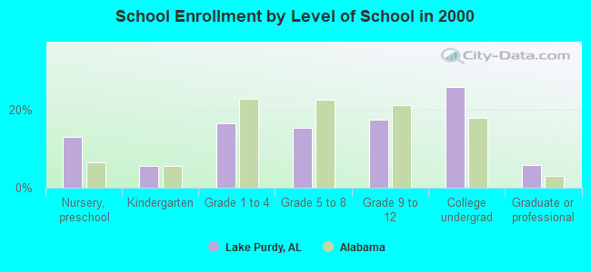 School Enrollment by Level of School in 2000