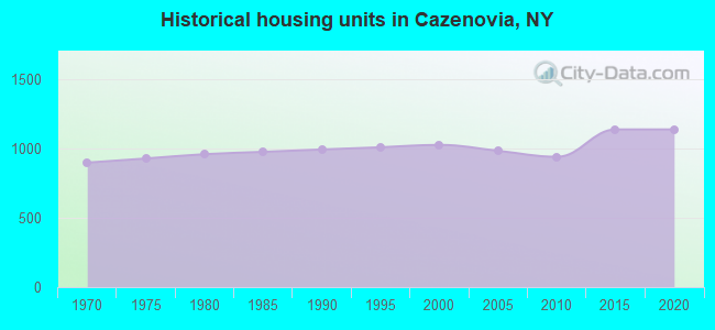 Historical housing units in Cazenovia, NY
