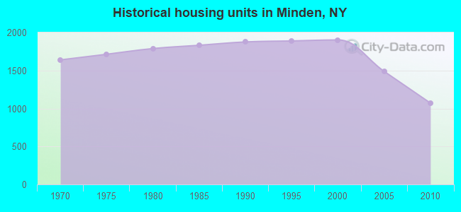 Historical housing units in Minden, NY