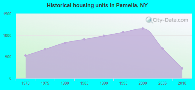 Historical housing units in Pamelia, NY
