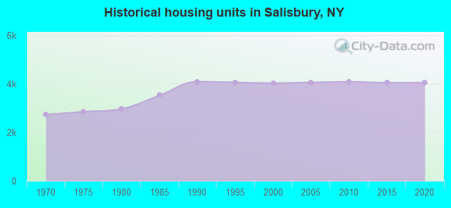 Historical housing units in Salisbury, NY