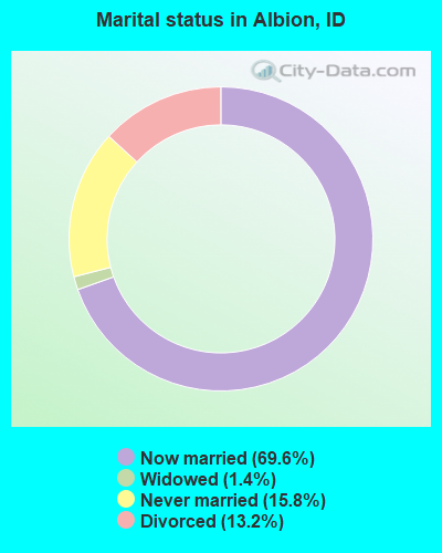 Marital status in Albion, ID