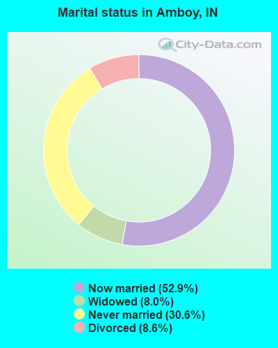 Marital status in Amboy, IN