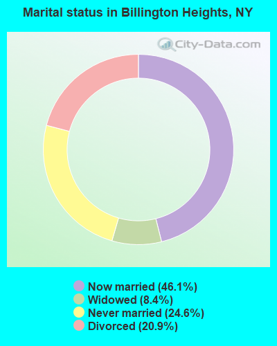 Marital status in Billington Heights, NY