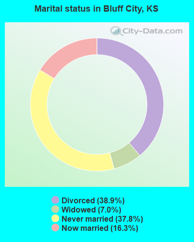Marital status in Bluff City, KS